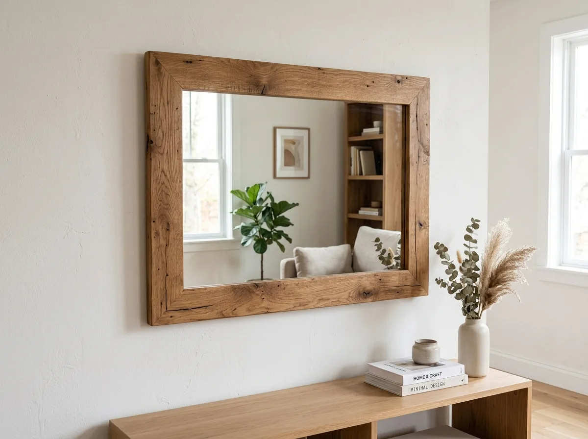 DIY Mirror Frame Upgrade for 10 diy home decor ideas anyone can try